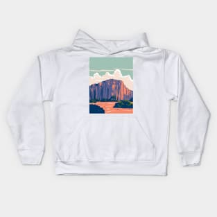 Talampaya National Park in La Rioja Province Argentina WPA Art Deco Poster Kids Hoodie